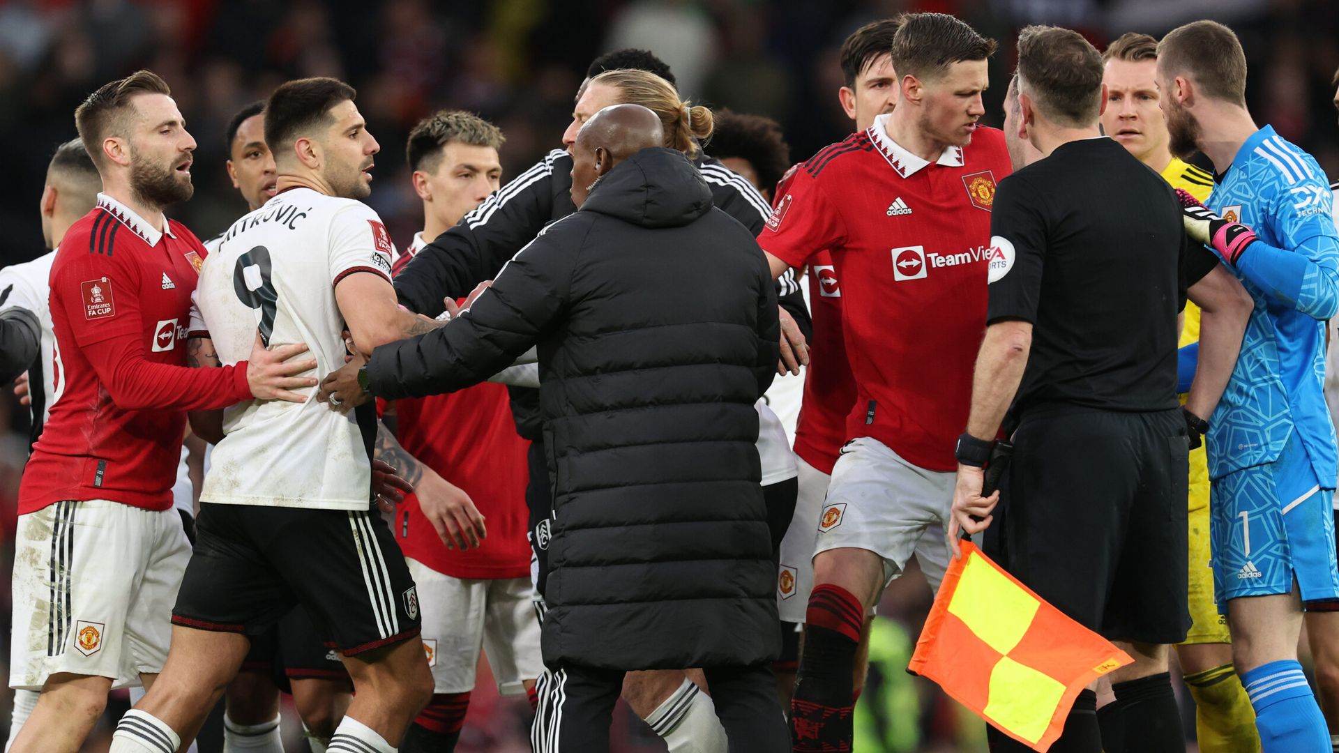 Man Utd into FA Cup semi-finals as nine-player Fulham implode