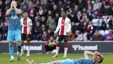 Spurs missed the chance to go third after wasting a two-goal lead at Southampton