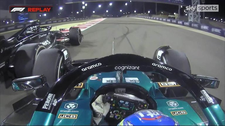 Lewis Hamilton was outpaced by the Aston Martin of Fernando Alonso in Bahrain.