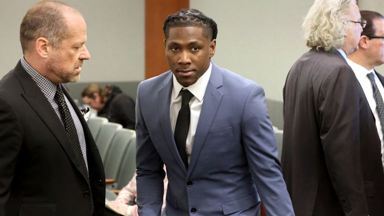 Fellow NFL player Chris Lammons also pleaded not guilty in court. 