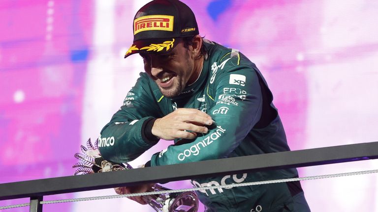 Sky F1's Ted Kravitz explains the procedure which saw Fernando Alonso reinstated to the podium after having been demoted initially, while Lewis Hamilton has described Max Verstappen's Red Bull as the fastest he's seen during his time in the sport.