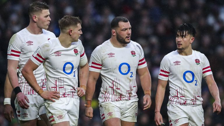 Ellis Genge (second from right) admits Saturday's loss to France 'wasn't good enough,' and says the squad have made a pact