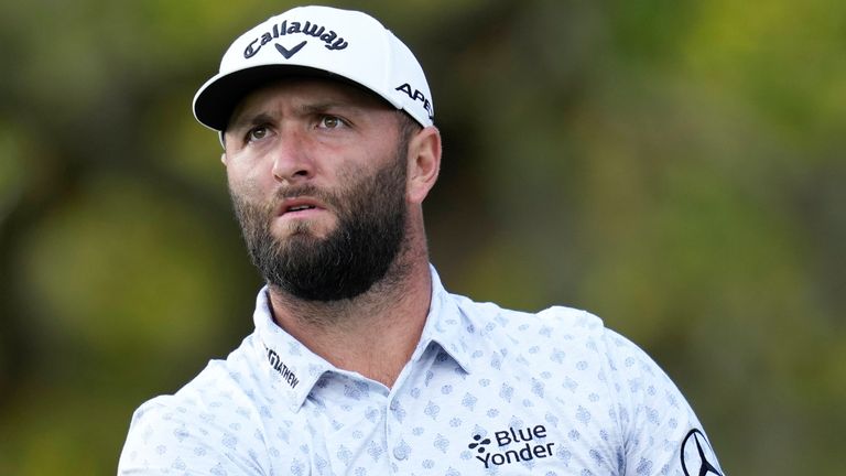 Jon Rahm was in a group with his closest rivals at the top of the world standings, Scottie Scheffler and Rory McIlroy