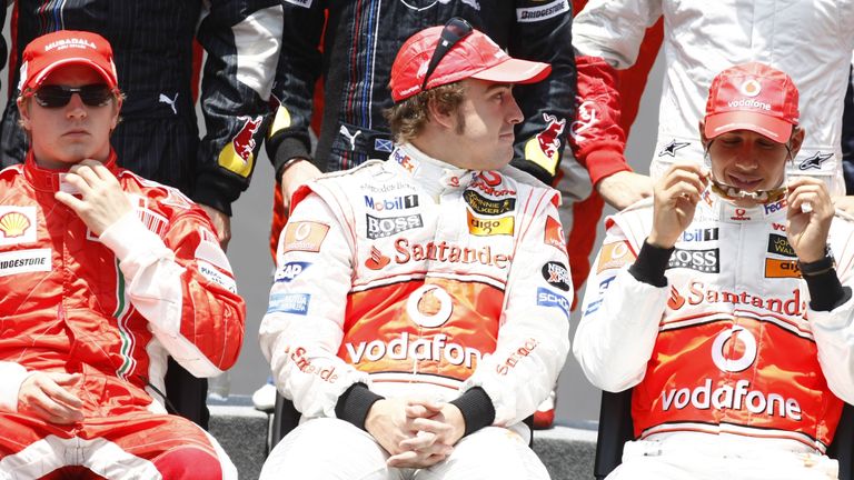 Alonso fell out with Lewis Hamilton during their time as McLaren team-mates in 2007