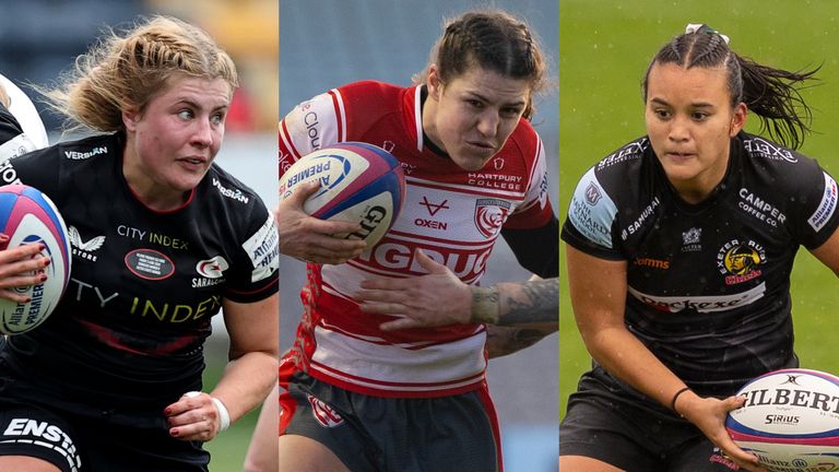 May Campbell of Saracens, Ellie Rugman of Gloucester-Hartpury and Nancy McGillivray of Exeter Chiefs have been named in England's Six Nations squad