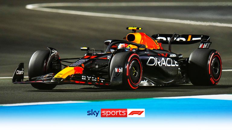 Red Bull's Sergio Perez takes pole at the Saudi Arabian Grand Prix