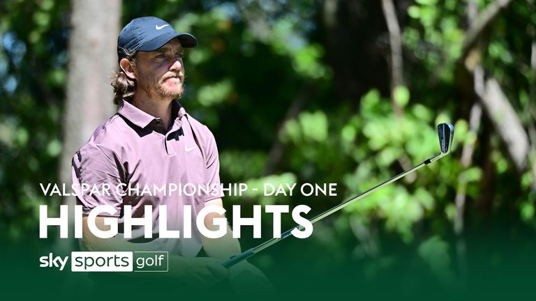 Highlights from day one of the Valspar Championship, taking place in Palm Harbor, Florida.