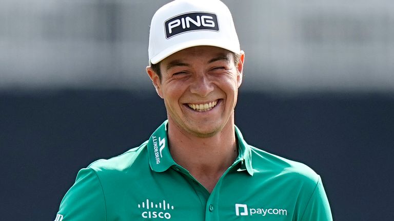 Viktor Hovland is three off the lead heading into the final round of The Masters