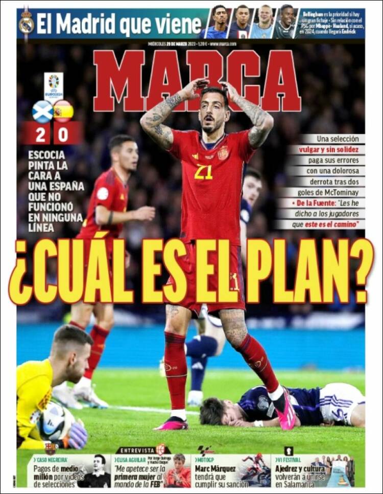 España y Rodri se quejan tras la derrota en las eliminatorias de la Eurocopa 2024: el estilo de Escocia es una basura y el césped demasiado largo |  noticias de futbol