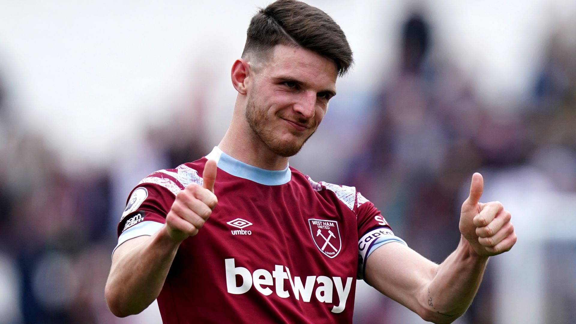 West Ham reject Arsenal's club-record £90m bid for Rice