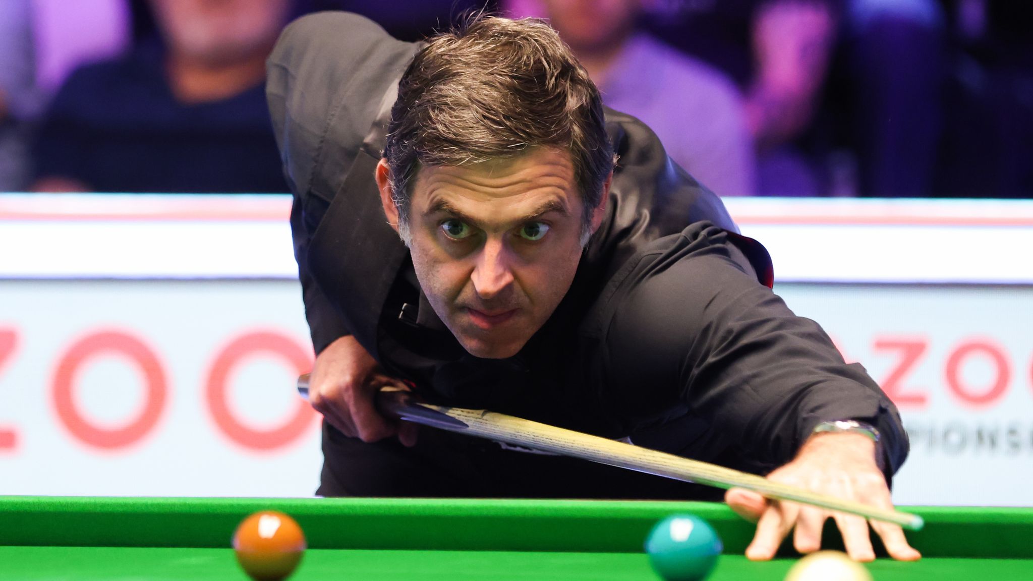 Ronnie OSullivan thrashes Hossein Vafaei in grudge match at World Snooker Championship Snooker News Sky Sports