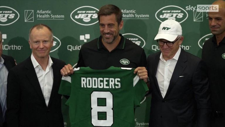 After leaving the Green Bay Packers in a trade to the New York Jets, Aaron Rodgers believes he is 'where he needs to be' and is excited about the new adventure