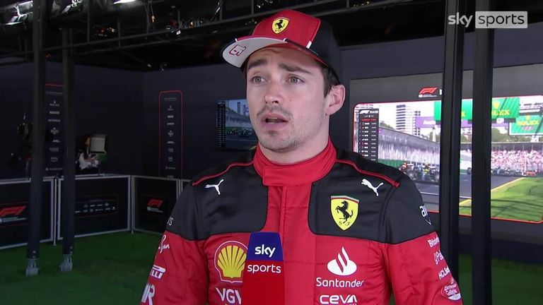 Ferrari's Charles Leclerc was left frustrated after being taken out by Lance Stroll on the opening lap of the Australian Grand Prix.