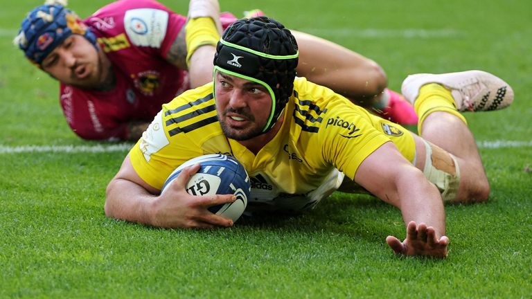 La Rochelle skipper Gregory Alldritt was among the try scorers as they smashed Exeter to make the Champions Cup final 