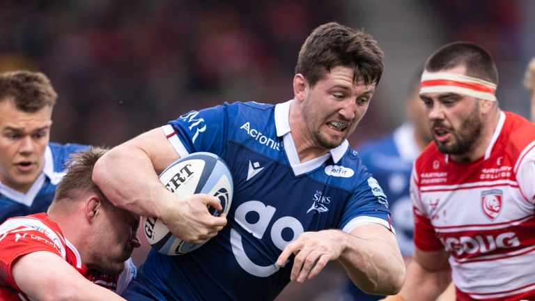 Sale Sharks' Ben Curry in action during their Gallagher Premiership win over Gloucester