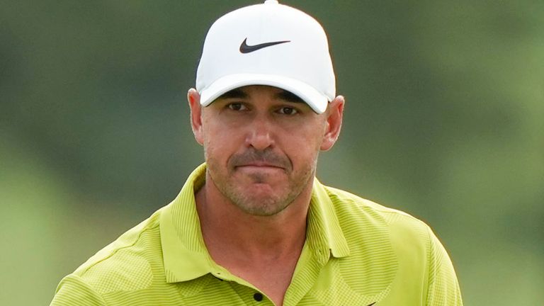 Brooks Koepka holds a share of the early lead at The Masters