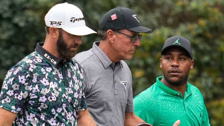 Dustin Johnson, Phil Mickelson and Harold Varner III are all at the Masters this week