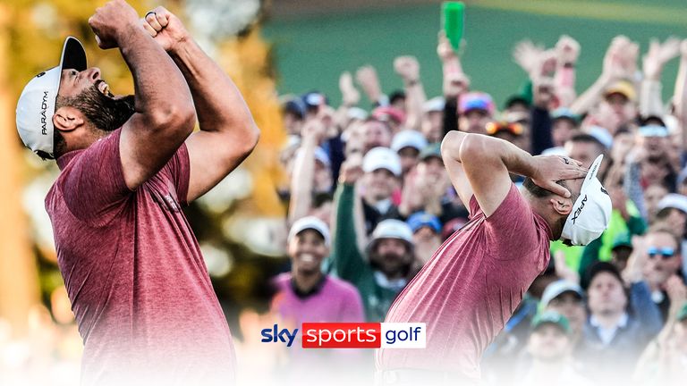 Highlights from Jon Rahm's final round at The Masters, where he secured his second major title 