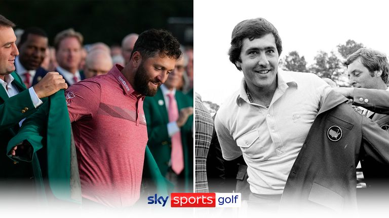 Jon Rahm dedicates his 2023 Masters victory to Seve Ballesteros, who inspired him to start playing golf.