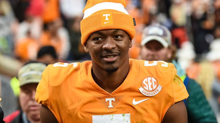 Tennessee quarterback Hendon Hooker is the oldest of his draft class at 25 and suffered an ACL tear last season
