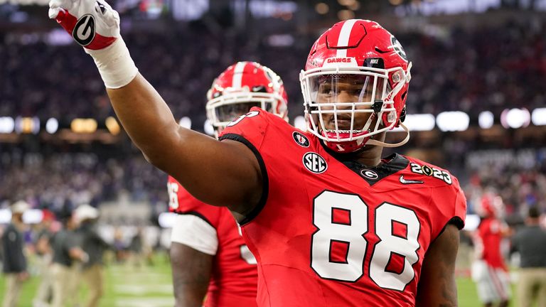 Georgia defensive lineman Jalen Carter 