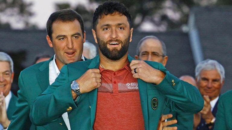 Jon Rahm and Scottie Scheffler occupy the top two spots in the world rankings