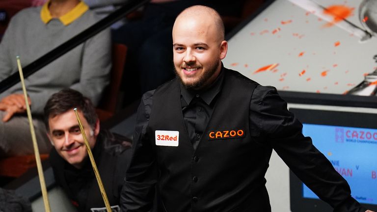 Luca Brecel beat Ronnie O'Sullivan at the World Snooker Championship