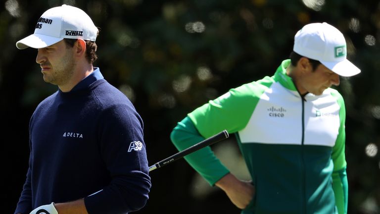 Patrick Cantlay, playing alongside Viktor Hovland, came under scrutiny for his pace of play at The Masters