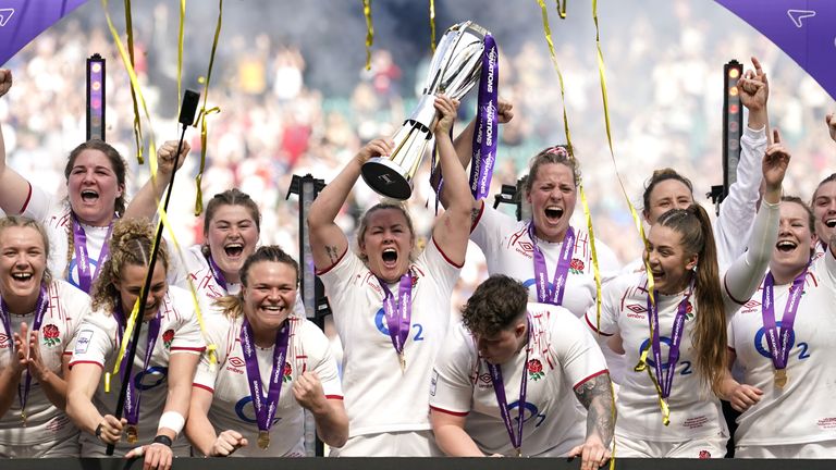 The Red Roses clinched the 2023 Women's Six Nations title vs France in front of a world-record crowd of nearly 59,000 at Twickenham