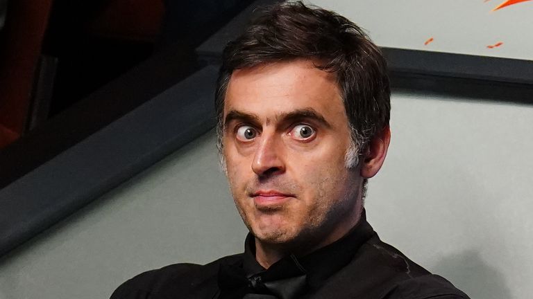 Ronnie O'Sullivan lost seven successive frames on Wednesday afternoon