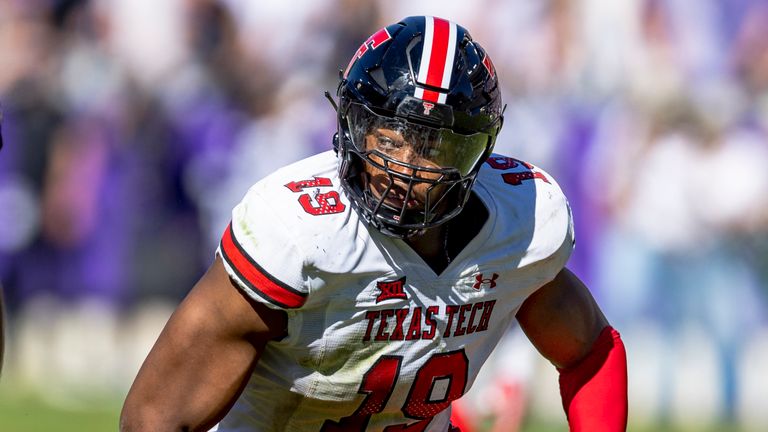 Texas Tech edge rusher Tyree Wilson 