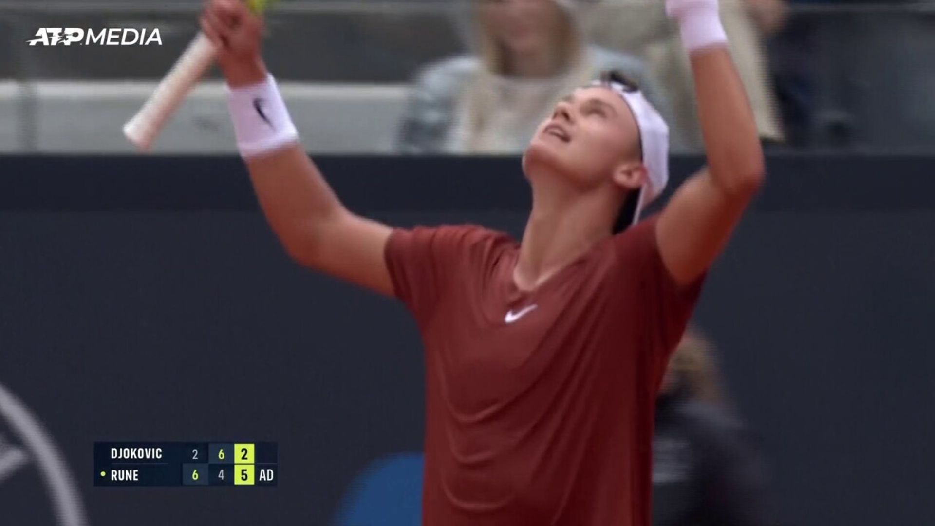 Djokovic shocked by Rune in Rome