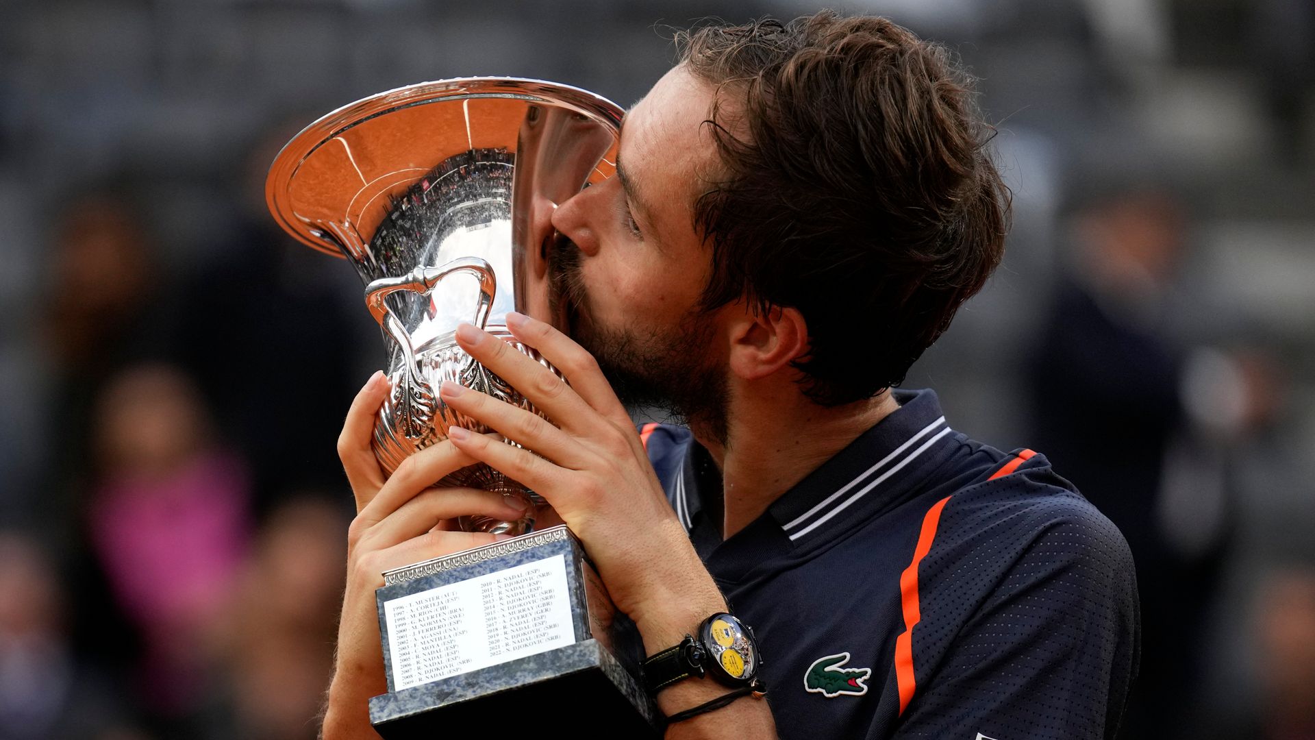 Medvedev claims first clay-court title ahead of Roland Garros