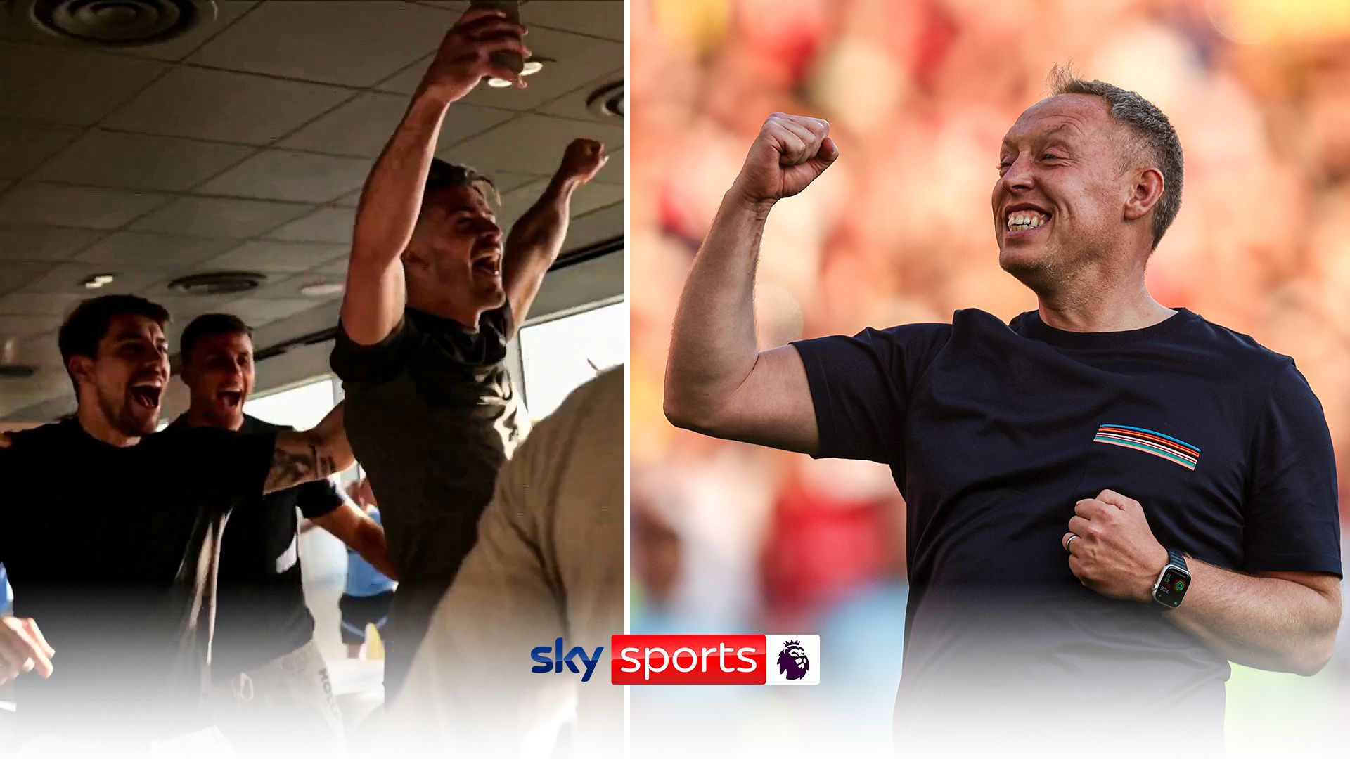 The moment Forest secured survival and Man City sealed the title