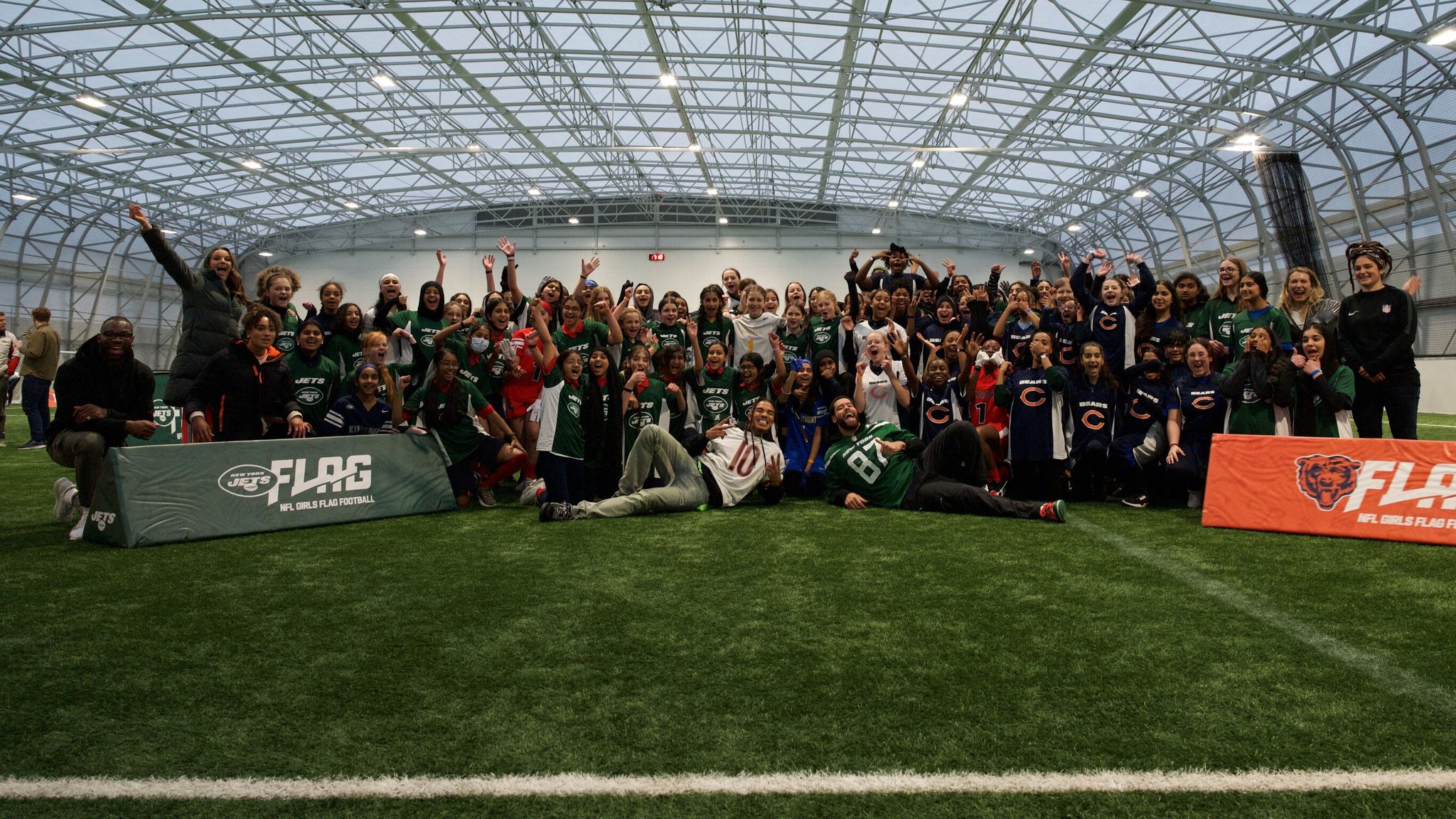 Jets and Bears NFL Flag League in the UK Launch Video