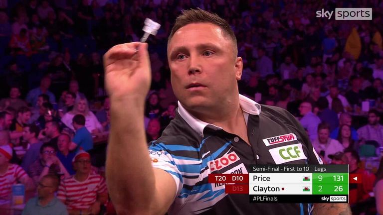 Price nailed an excellent 131 checkout to defeat Clayton