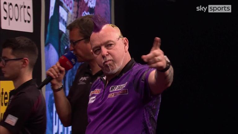 Peter Wright found this 126 checkout after Chris Dobey was out for an incredible 170 finish