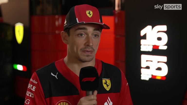 Charles Leclerc crashed his Ferrari in P2 and is less than optimistic about challenging Red Bull for Sunday's race win.