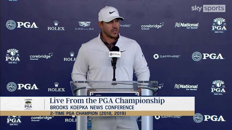 Speaking ahead of his Rochester win, Koepka said he would love to play for Zach Johnson in the Ryder Cup