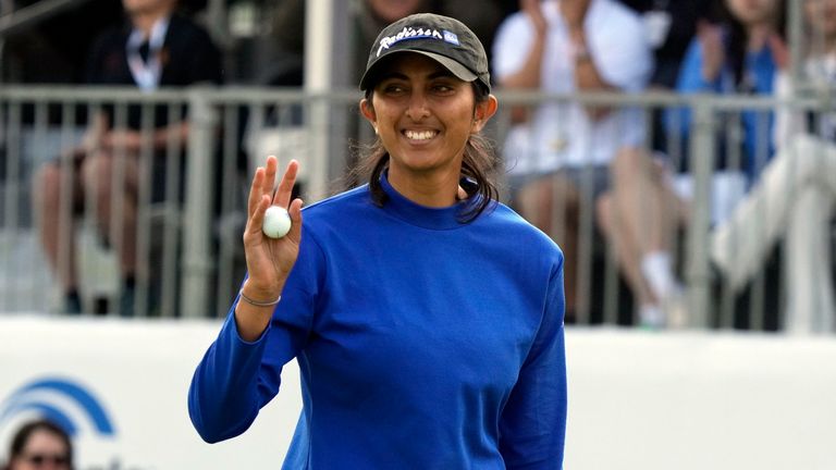 Aditi Ashok missed out on the title in the first hole of the playoff