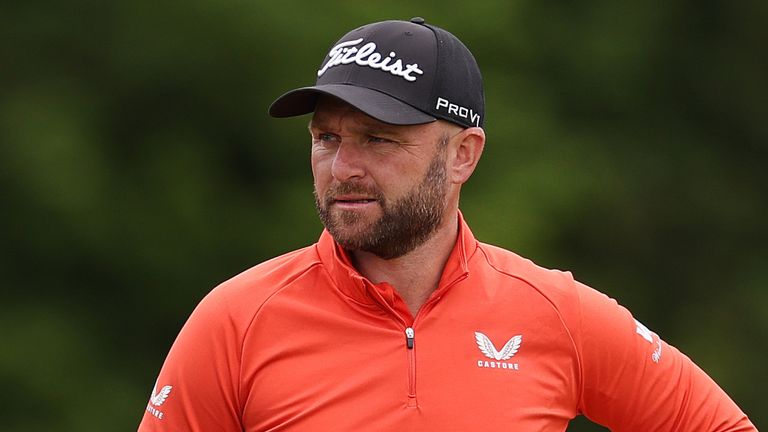 England's Andy Sullivan moved within three shots of the lead after day one at the KLM Open 