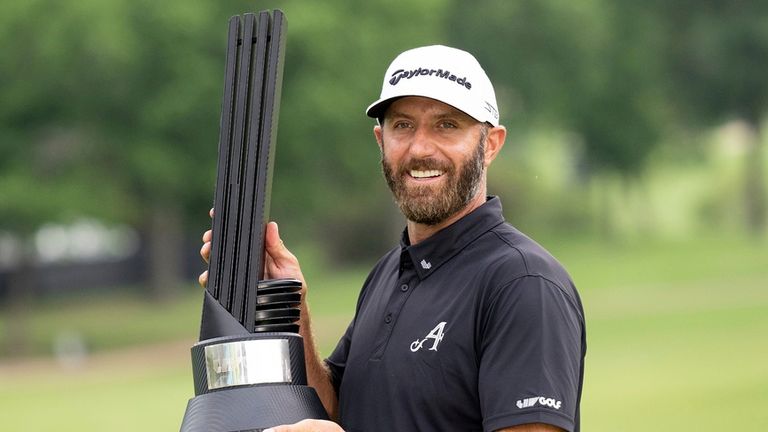 Dustin Johnson defeated Cameron Smith and Branden Grace in a play-off to win the LIV Golf event in Tulsa