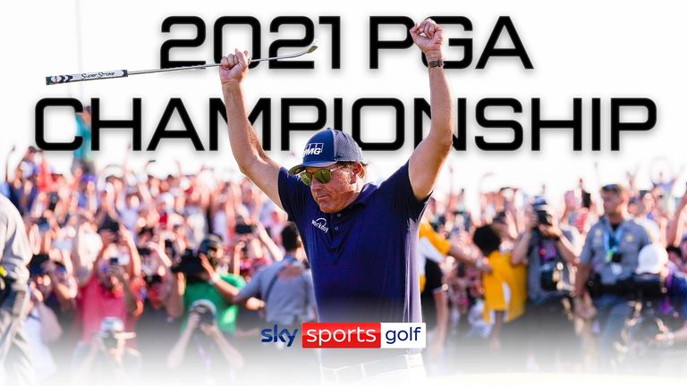 After not being at last year's tournament, relive Phil Mickelson's last appearance at the PGA Championship in 2021 when he became the oldest ever major winner at 50