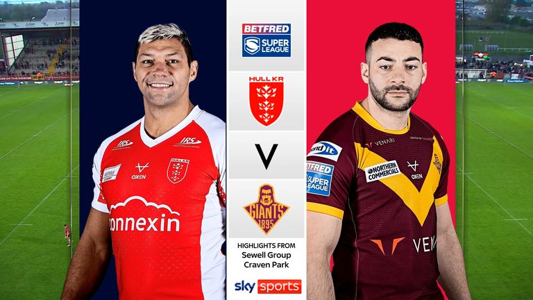 Highlights of the BetfredSuper League clash between Hull Kingston Rovers and Huddersfield Giants.