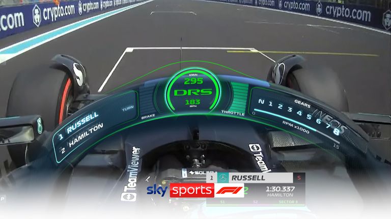 Lewis Hamilton first set the fastest time in opening practice before Mercedes teammate George Russell went even quicker towards the end of the session.