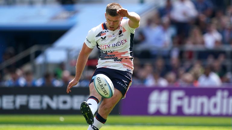 Farrell kicked three penalties and two conversions in the victory over Sale at Twickenham 