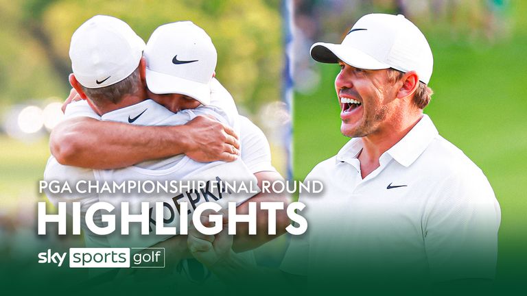 Highlights from the final round of the 2023 PGA Championship at Oak Hill, where Brooks Koepka claimed the Wanamaker Trophy for a third time