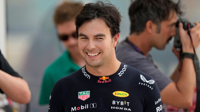 Sergio Perez had plenty to smile about following qualifying in Miami