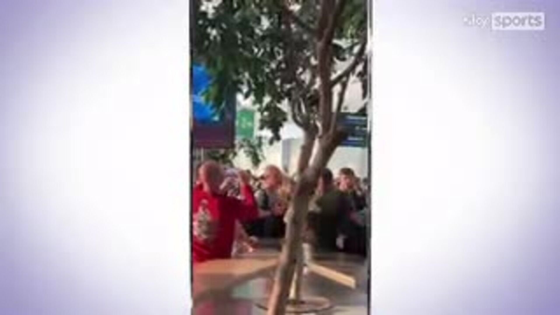 Europa League final ref Taylor confronted by Roma fans at Budapest Airport