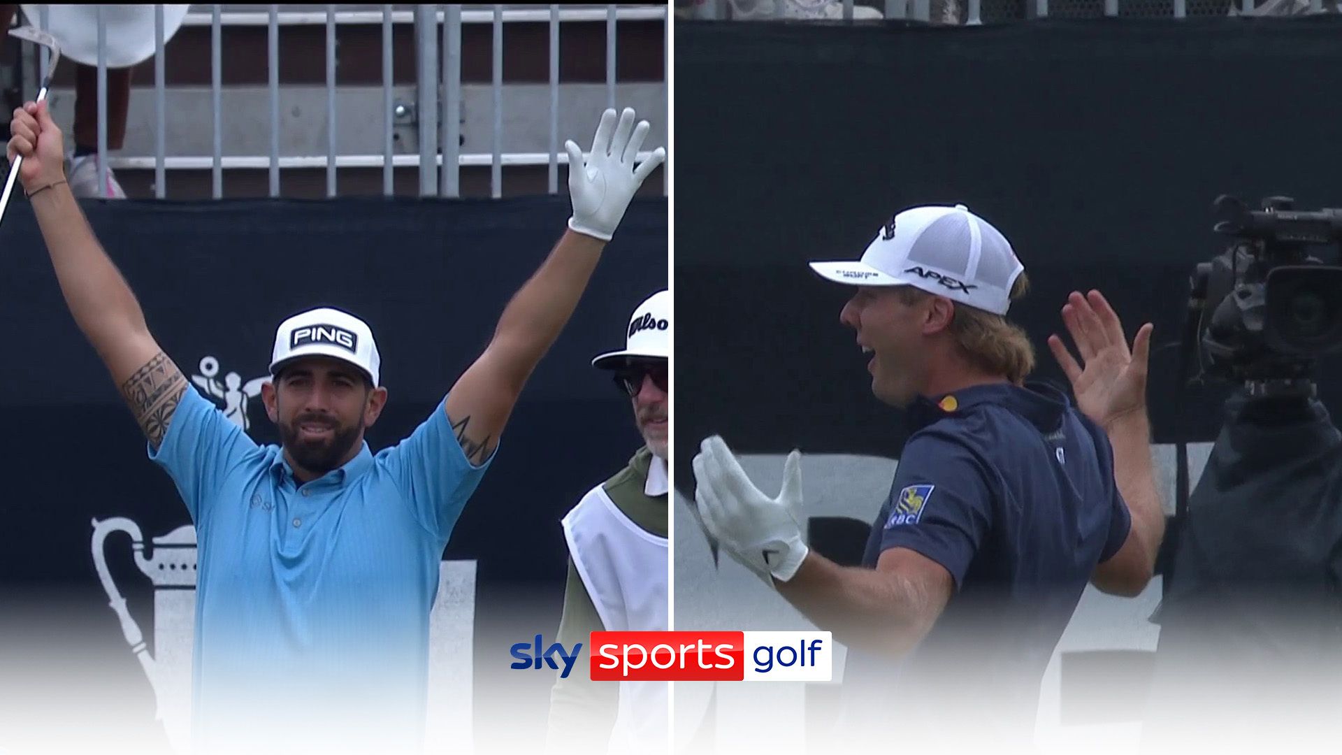 'A gladiator-like celebration!' - Burns makes US Open hole-in-one